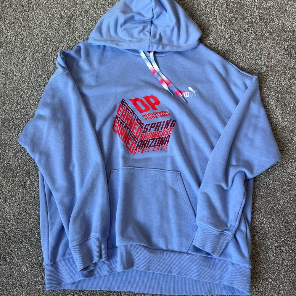 PUMA DPL SOCCER LIGHT PURPLE GRAPHIC HOODIE